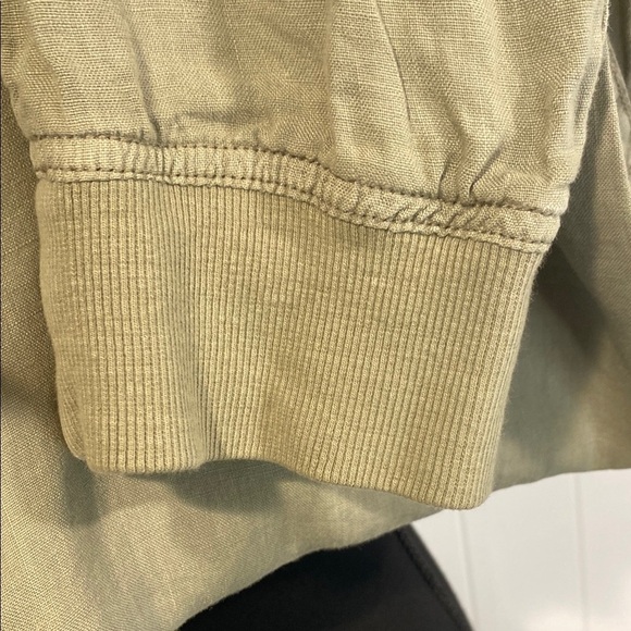 C&C California Joggers Linen Pockets Khaki Olive Green Size Small - Picture 5 of 12